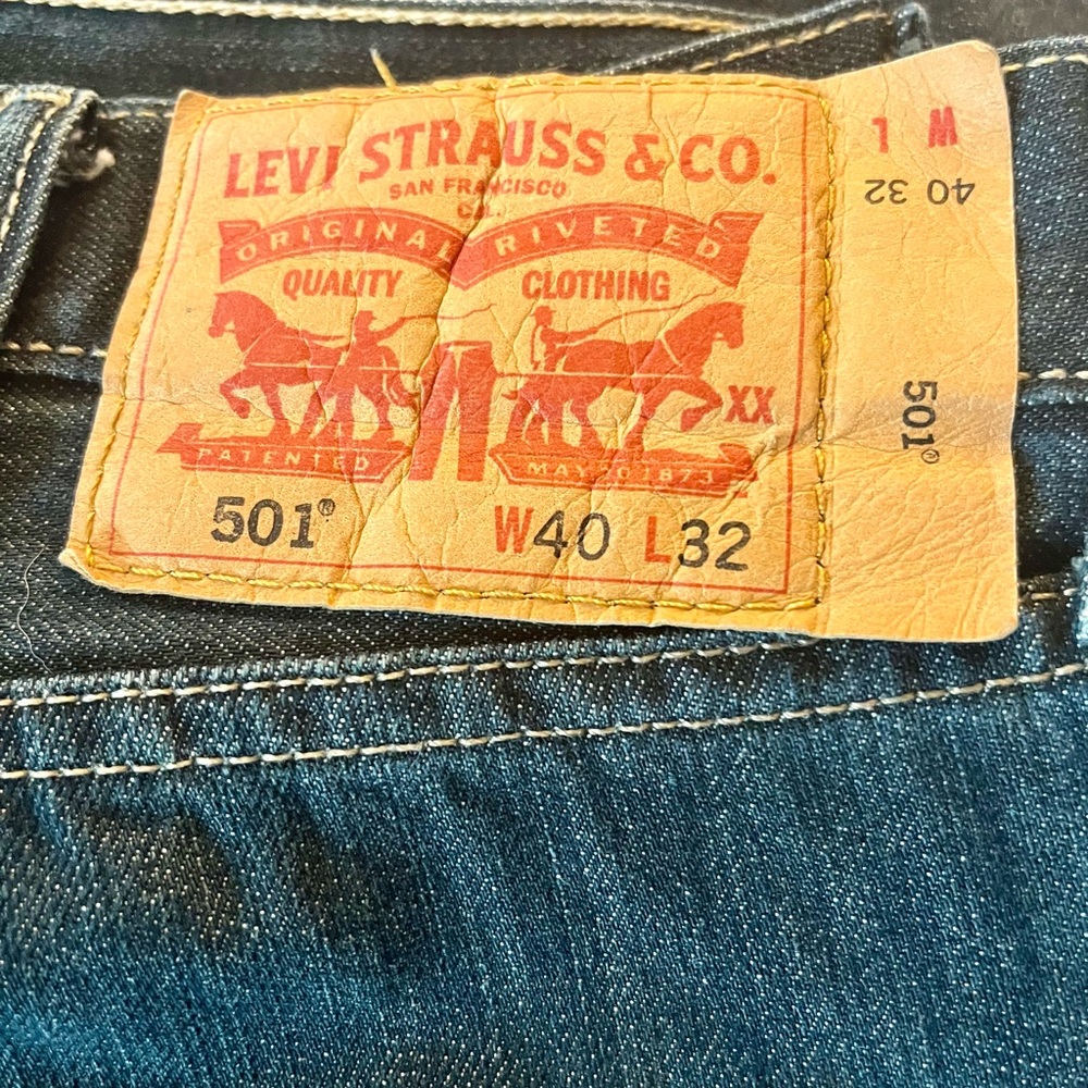 Levi's Blue Straight Jeans Iconic Style